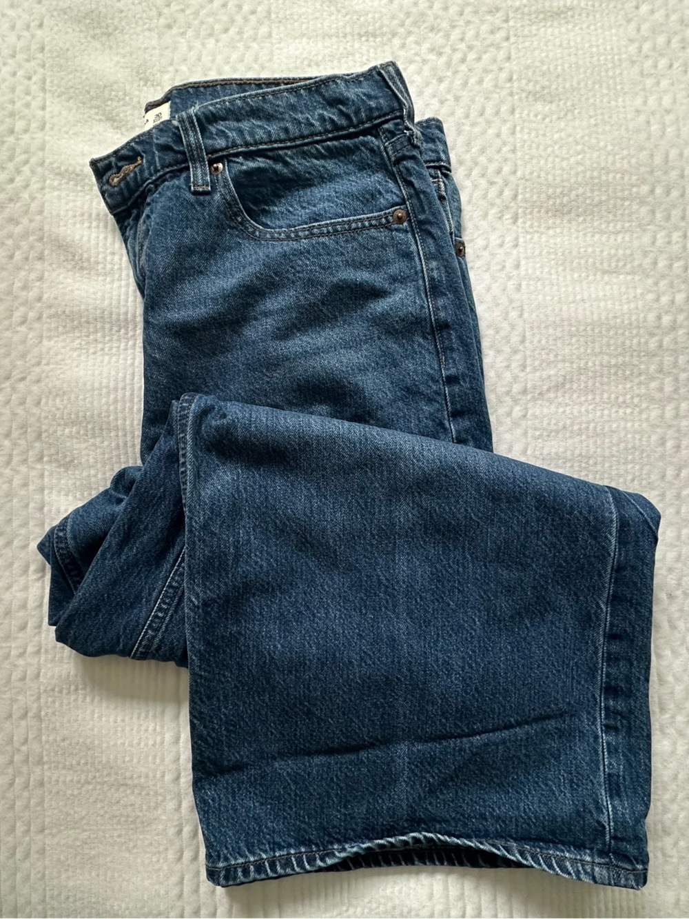 Abercrombie High Rise Wide Leg Jean